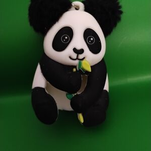 Bath & Body Works Panda Keychain - Black, White, Green, Yellow